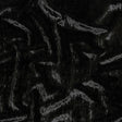 Balenciaga Italian Black Alligator Embossed Rayon and Polyester Crushed Velvet
