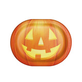 9.25"x12" Haunted Pumpkins Halloween Dinner Plates Paper Oval 24 Count