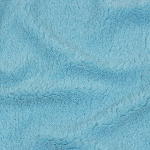 Balenciaga Italian Baby Blue Faux Shearling with Knit Backing