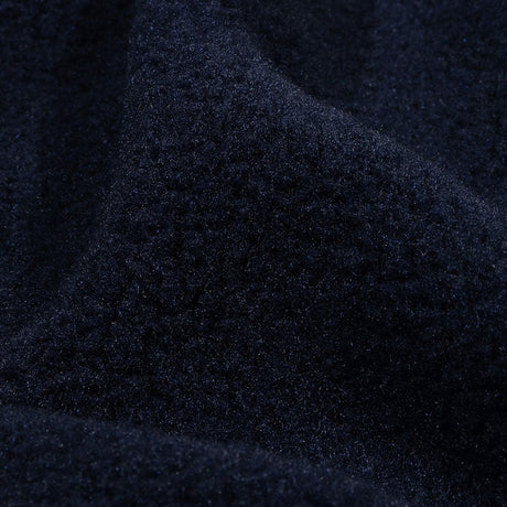 Balenciaga Italian Navy Single Face Polyester and Acrylic Plush Sweatshirt Fleece
