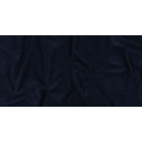 Balenciaga Italian Navy Single Face Polyester and Acrylic Plush Sweatshirt Fleece