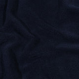 Balenciaga Italian Navy Single Face Polyester and Acrylic Plush Sweatshirt Fleece