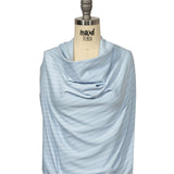 Balenciaga Italian Baby Blue and White Cotton Blend Jacquard Knit