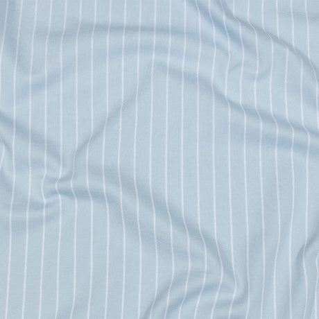 Balenciaga Italian Baby Blue and White Cotton Blend Jacquard Knit