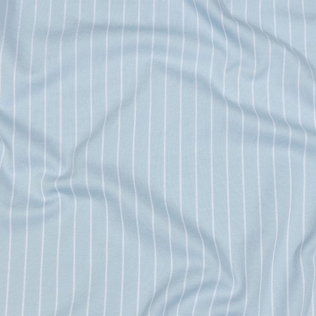 Balenciaga Italian Baby Blue and White Cotton Blend Jacquard Knit