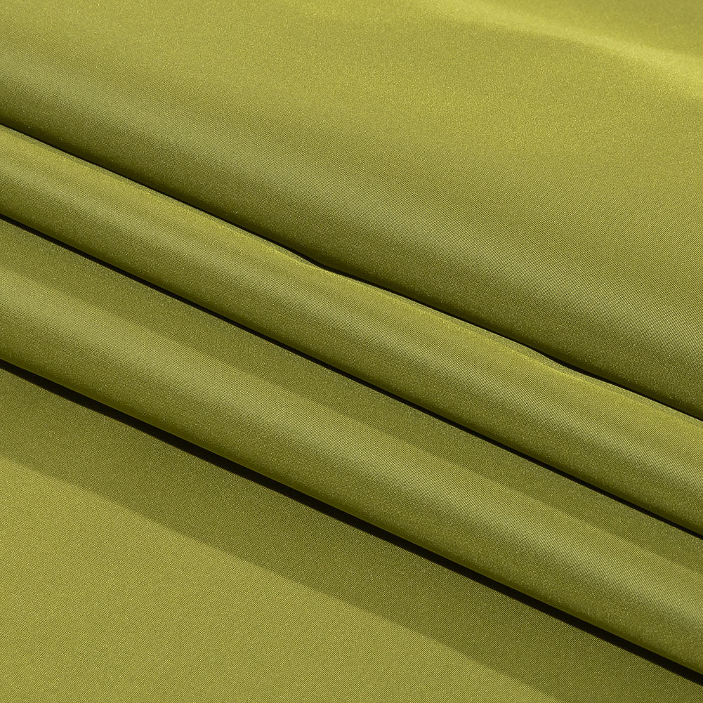 Balenciaga Italian Pea Green Polyester and Viscose Micro Faille