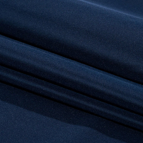 Balenciaga Italian Dark Blue Polyester and Viscose Micro Faille