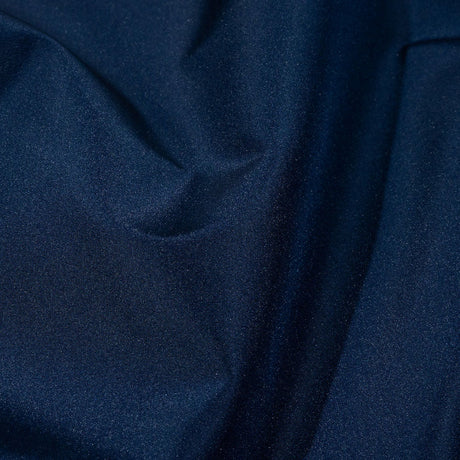 Balenciaga Italian Dark Blue Polyester and Viscose Micro Faille