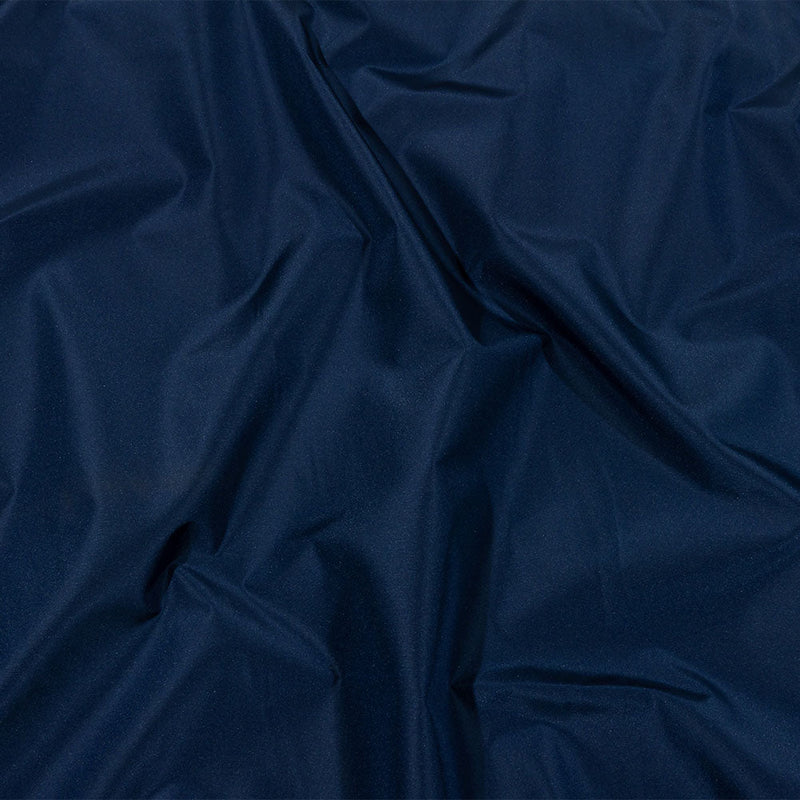 Balenciaga Italian Dark Blue Polyester and Viscose Micro Faille