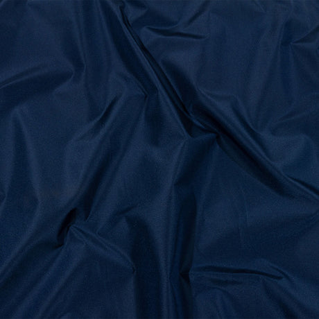 Balenciaga Italian Dark Blue Polyester and Viscose Micro Faille