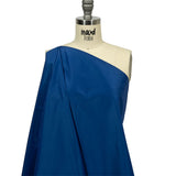 Balenciaga Italian Blue Polyester and Viscose Micro Faille