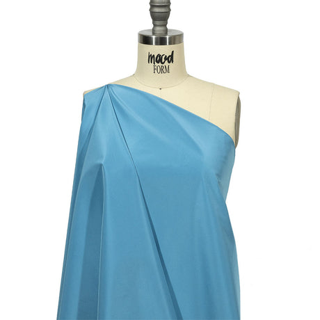 Balenciaga Italian Blue Yonder Polyester and Viscose Micro Faille