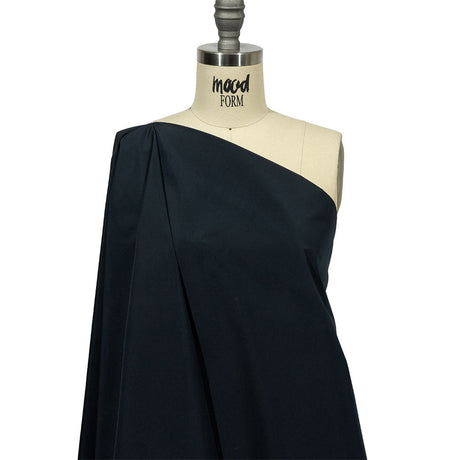Balenciaga Italian Midnight Navy Polyester and Viscose Micro Faille