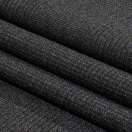 Balenciaga Italian Black Iris, Brown and Blue Ice Glen Check Wool Suiting