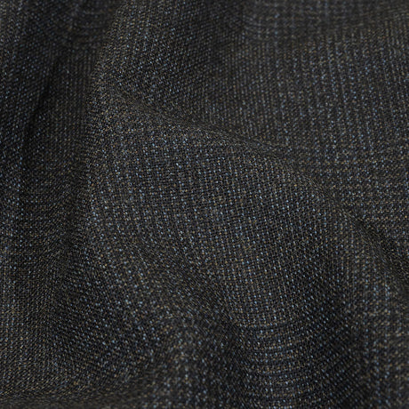 Balenciaga Italian Black Iris, Brown and Blue Ice Glen Check Wool Suiting