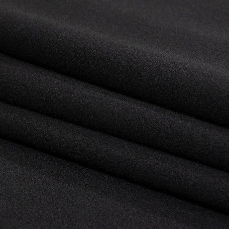 Balenciaga Italian Bluish Black Brushed Blended Virgin Wool Coating