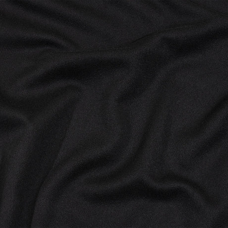 Balenciaga Italian Bluish Black Brushed Blended Virgin Wool Coating