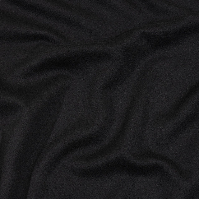 Balenciaga Italian Bluish Black Brushed Blended Virgin Wool Coating