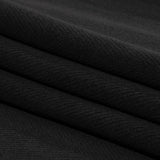 Balenciaga Italian Black Herringbone Brushed Virgin Wool Coating