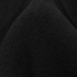 Balenciaga Italian Black Herringbone Brushed Virgin Wool Coating