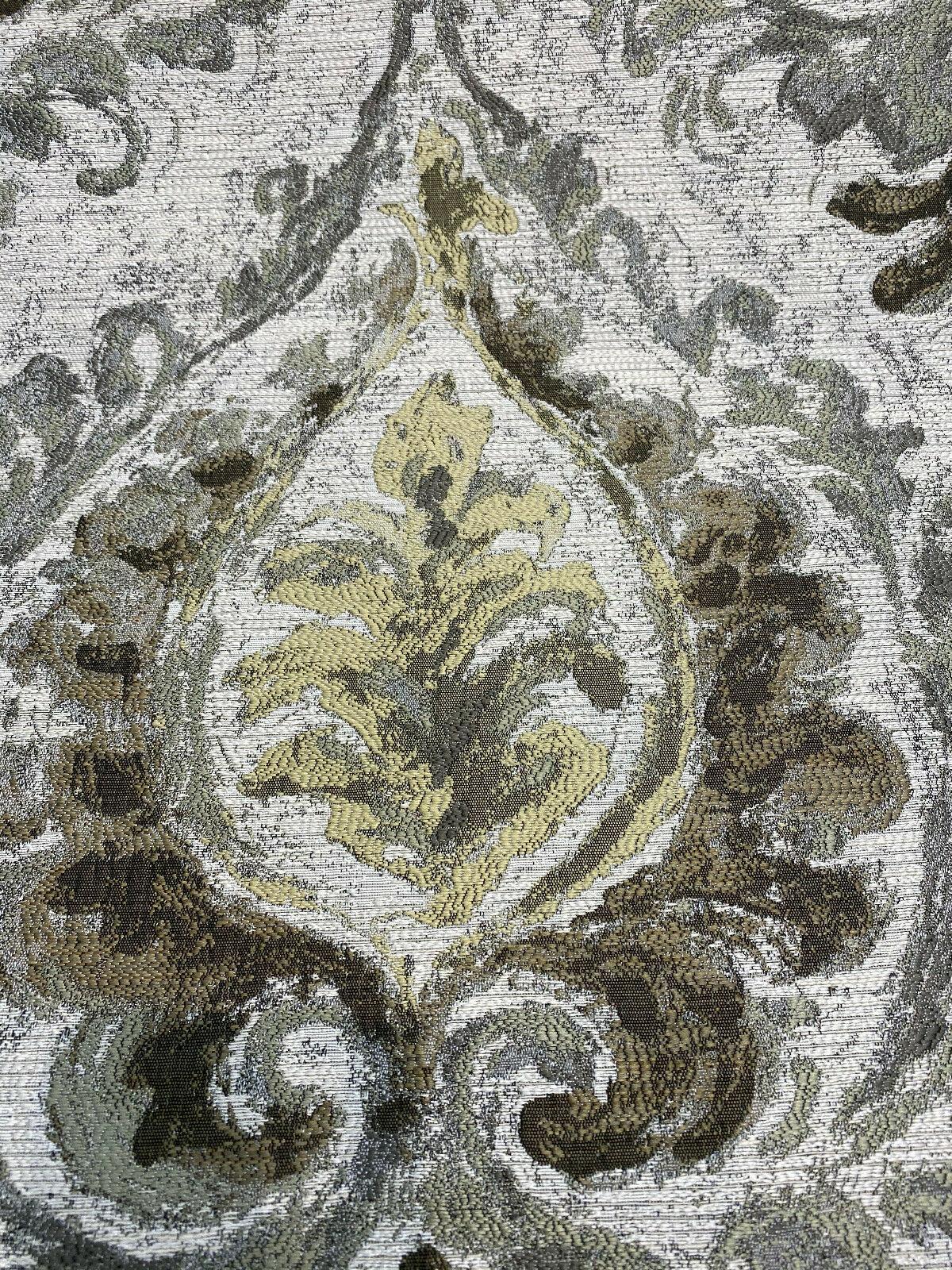 Mill Creek Effervescent Gold Dust Chenille Upholstery Fabric - Beige Antique Gold Gray Bronze Taupe, 56.5" Width (1 Yard)