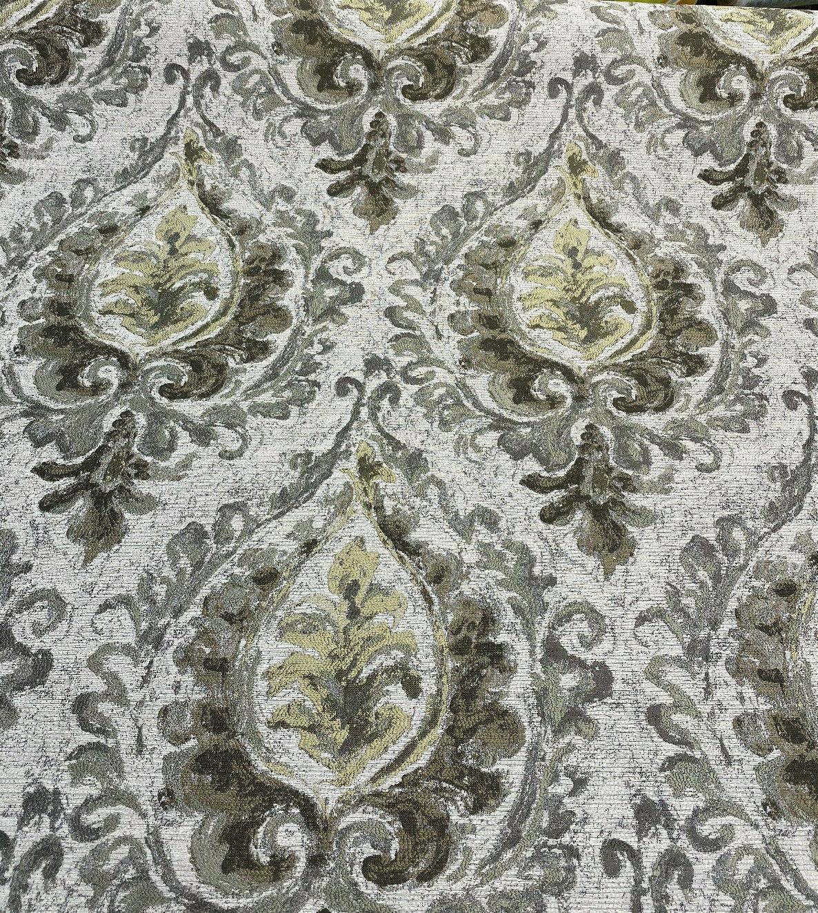 Mill Creek Effervescent Gold Dust Chenille Upholstery Fabric - Beige Antique Gold Gray Bronze Taupe, 56.5" Width (1 Yard)
