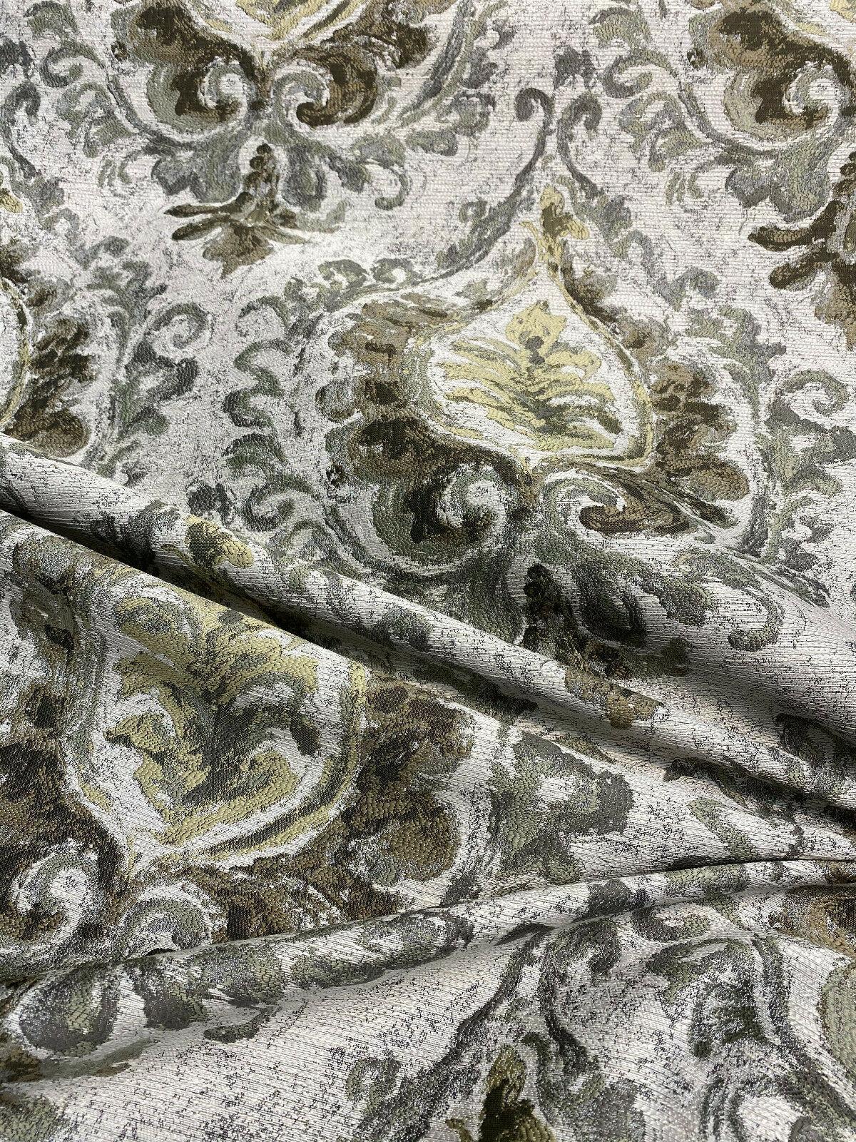 Mill Creek Effervescent Gold Dust Chenille Upholstery Fabric - Beige Antique Gold Gray Bronze Taupe, 56.5" Width (1 Yard)