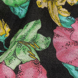 Balenciaga Italian Pink, Yellow and Lime Floral Wool Crepe