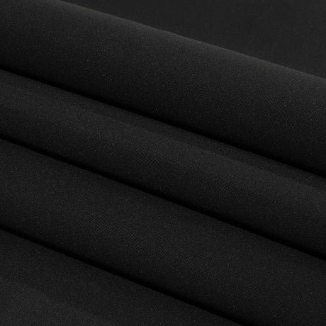 Black Bonded Double Layer Stretch Viscose/Nylon Interlock Knit by Balenciaga - Made in Italy