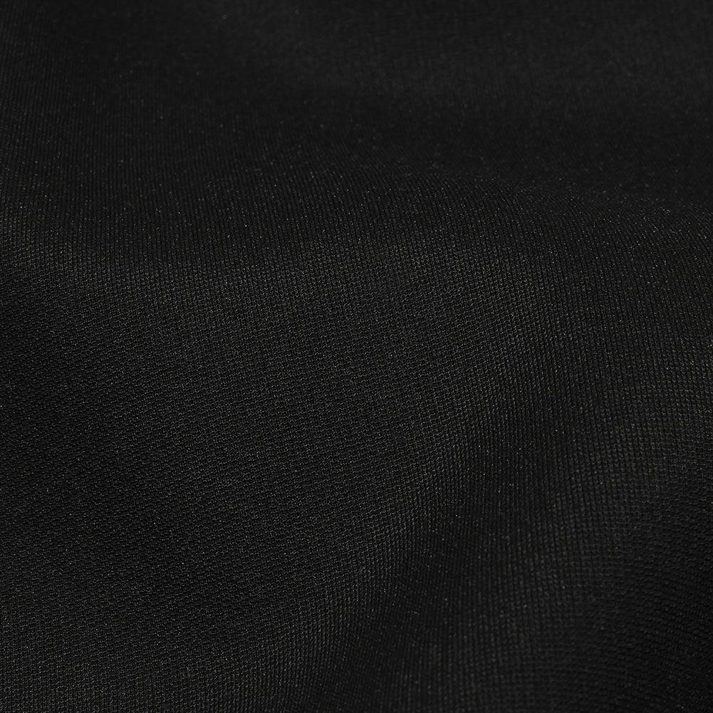 Black Bonded Double Layer Stretch Viscose/Nylon Interlock Knit by Balenciaga - Made in Italy
