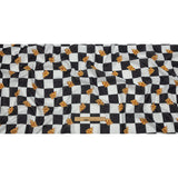 Mercerized Organic Egyptian Cotton Voile - Black, White and Yellow Pizza Check - Toulouse Collection