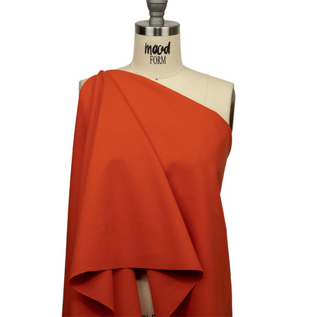 Stretch Ponte Knit - Carrot Orange - Papilio Collection