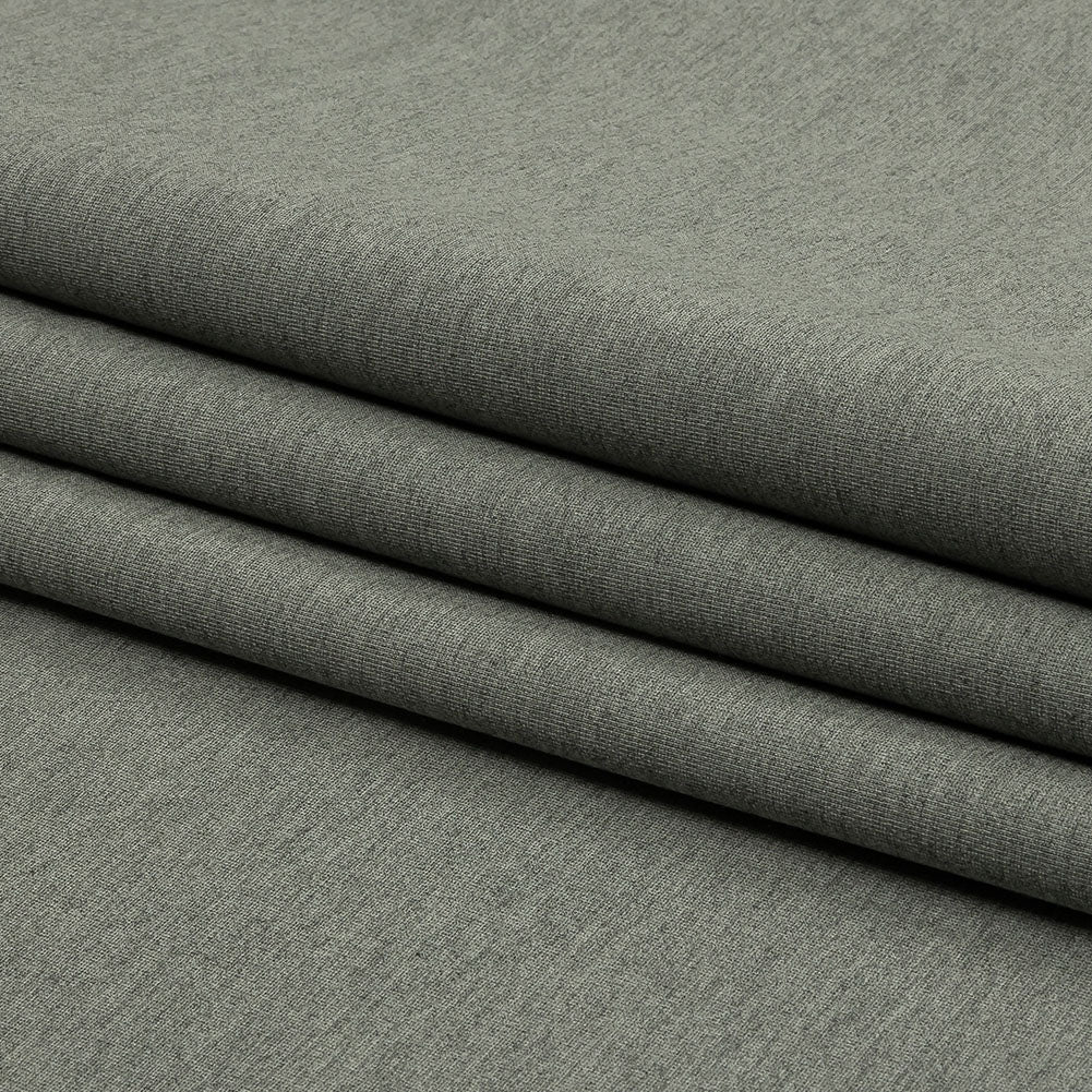 Stretch Ponte Knit - Light Heathered Gray - Papilio Collection
