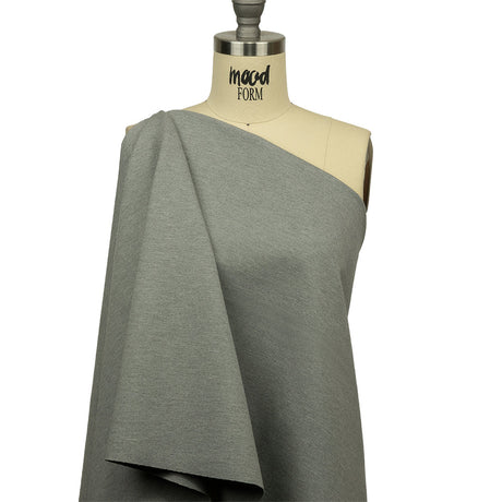 Stretch Ponte Knit - Light Heathered Gray - Papilio Collection