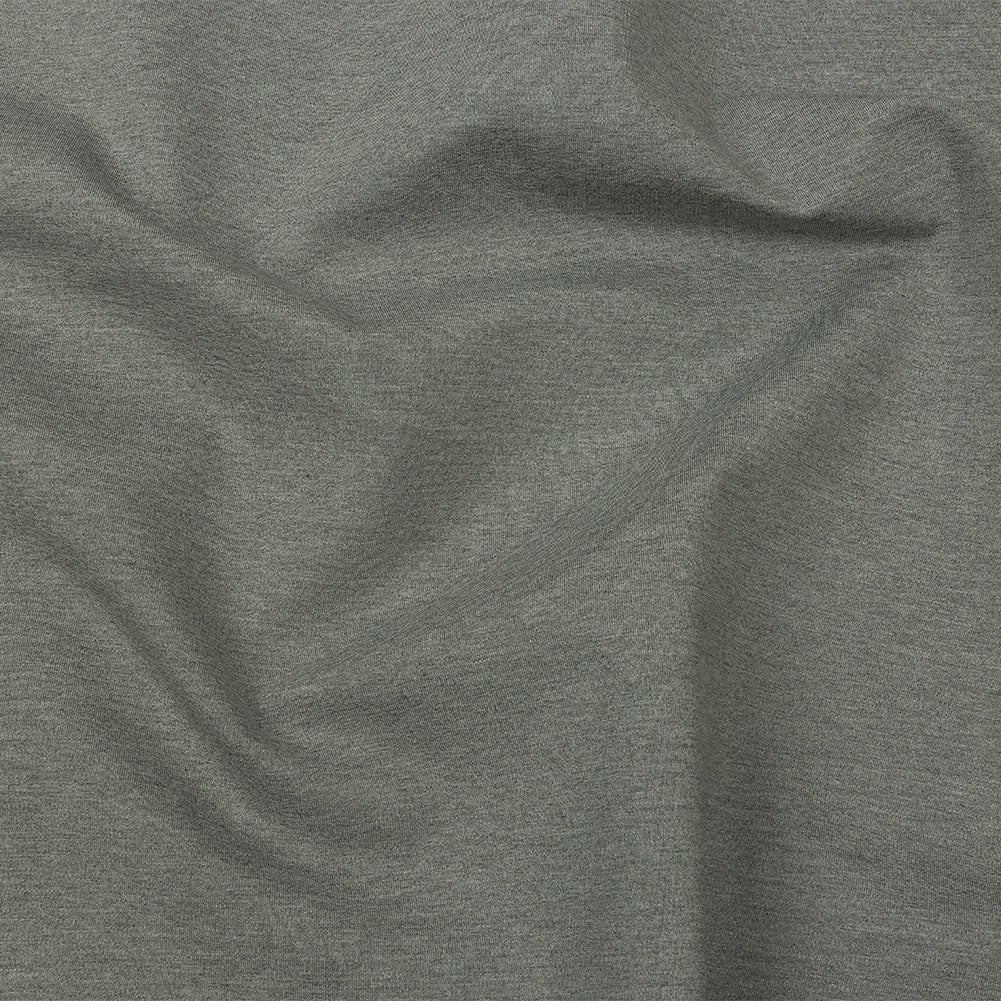 Stretch Ponte Knit - Light Heathered Gray - Papilio Collection