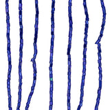 Blue Beaded Fringe on Braided Lip - 5"