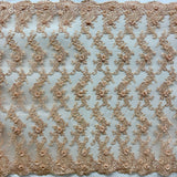 3D Floral Lace Embroidered Mesh