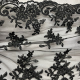 Embroidered Lace Net Mesh Bridal Fabric
