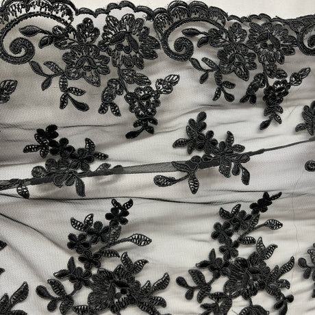 Embroidered Lace Net Mesh Bridal Fabric