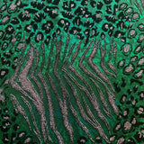 Nylon Spandex Safari Hologram Foil Fabric