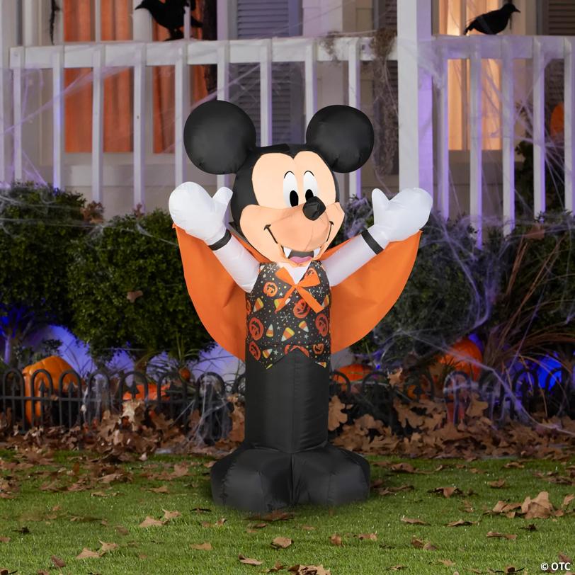 42" Airblown® Blowup Inflatable Vampire Mickey with Candy Toss Vest Halloween Outdoor Yard Decoration