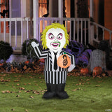42" Airblown® Inflatable Beetlejuice™ Beetlejuice with Pumpkin Halloween Outdoor Yard Decoration
