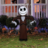 42" Airblown® Inflatable Light-Up The Nightmare Before Christmas™ Jack Skellington with Orange Pinstripe Outdoor Decoration