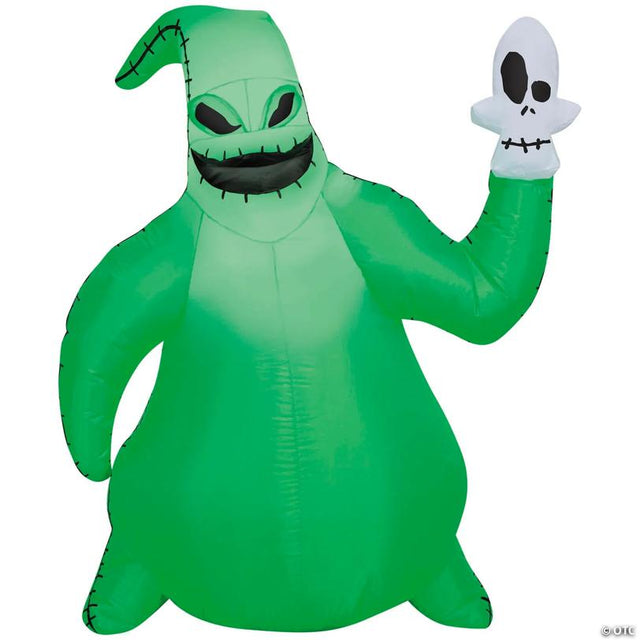 42" Airblown® Inflatable Light-Up The Nightmare Before Christmas™ Oogie Boogie with Skull Outdoor Yard Decoration