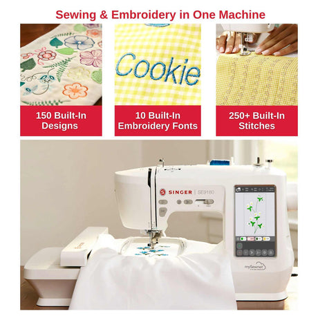 SINGER SE9180 Sewing & Embroidery Machine Refurbished