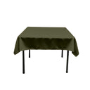 Polyester Poplin Fabric - Solid Color, 42" X 42" Square Tablecloth (1 Piece)