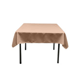 Polyester Poplin Fabric - Solid Color, 42" X 42" Square Tablecloth (1 Piece)