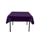 Polyester Poplin Fabric - Solid Color, 42" X 42" Square Tablecloth (1 Piece)
