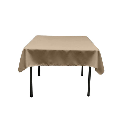 Polyester Poplin Fabric - Solid Color, 42" X 42" Square Tablecloth (1 Piece)
