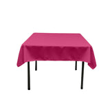 Polyester Poplin Fabric - Solid Color, 42" X 42" Square Tablecloth (1 Piece)